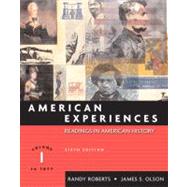 American Experiences, Volume I