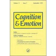 Functional Accounts of Emotion: A Special Issue of the Journal Cognitiona and Emotion
