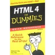 Html 4 for Dummies Quick Reference