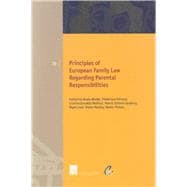 Principles of European Family Law regarding Parental Responsibilities