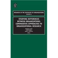 Studying Differences Between Organizations