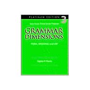 Grammar Dimensions 3, Platinum Edition (with Heinle’s Brief Writer’s Handbook)