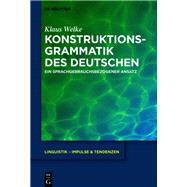 Konstruktionsgrammatik des Deutschen