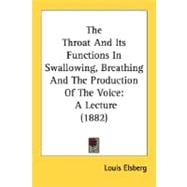 Throat and Its Functions in Swallowing, Breathing and the Production of the Voice : A Lecture (1882)
