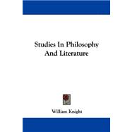 Studies in Philosophy and Literature