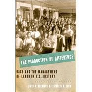 The Production of Difference Race and the Management of Labor in U.S. History