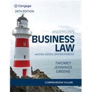 Cengage Infuse for Twomey/Jennings/Greene's Anderson's Business Law & The Legal Environment - Comprehensive Edition, 1 term Instant Access
