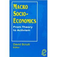 Macro Socio-economics: From Theory to Activism: From Theory to Activism