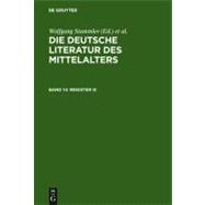 Die Deutsche Literatur Des Mittelalters Verfasserlexikon / German Literature of the Middle Ages: Lexicon of Authors