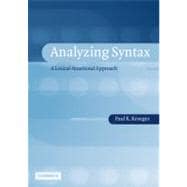 Analyzing Syntax: A Lexical-Functional Approach
