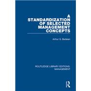 A Standardization of Selected Management Concepts