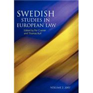 Swedish Studies in European Law Volume 2, 2007