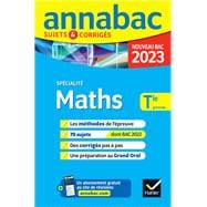 Annales du bac Annabac 2023 Maths Tle générale (spécialité)