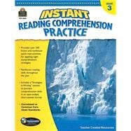 Instant Reading Comprehension Practice, Grade 3