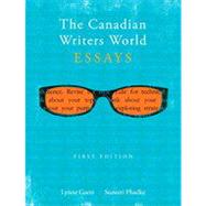 The Canadian Writer’s World: Essays