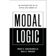 Modal Logic An Introduction to its Syntax and Semantics