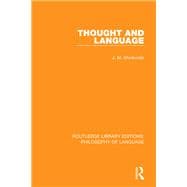 Thought and Language