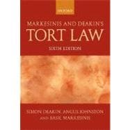Markesinis and Deakin's Tort Law,9780199286577