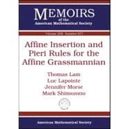 Affine Insertion and Pieri Rules for the Affine Grassmannian