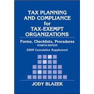 Tax Planning and Compliance for Tax-Exempt Organizations, 4th Edition 2009 Cumulative Supplement
