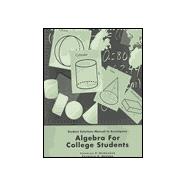 Student Solution Manual to Accompany Algebra for College Students
