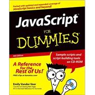 JavaScript<sup><small>TM</small></sup> For Dummies<sup>?</sup>, 4th Edition