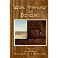 Social Psychology and Economics,9780203726594