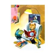 Teddy Bear in Armchair With Globe and Maps - Happy Travels Greeting Cards