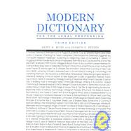 Modern Dictionary for the Legal Profession