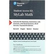 MyLab Math with Pearson eText -- 24-Month Standalone Access Card -- for Calculus for Business, Economics, Life Sciences & Social Sciences, Brief Version
