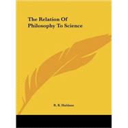 The Relation of Philosophy to Science