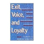 Exit Voice and Loyalty