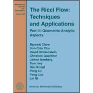 The Ricci Flow: Techniques and Applications