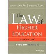 The Law of Higher Education, 5th Edition Student Version