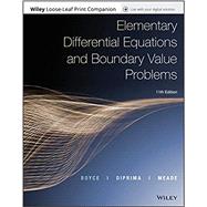 Elementary Differential Equations and BVP, 11th Edition Loose-Leaf Print Companion with WileyPLUS LMS Card Set
