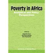 Poverty in Africa: Analytical and Policy Perspectives