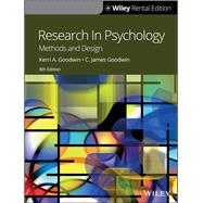 Research in Psychology Methods and Design [Rental Edition],9781119626626