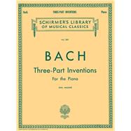 15 Three-Part Inventions Schirmer Library of Classics Volume 380 Piano Solo, arr. Mason