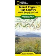 National Geographic Mount Rogers High Country Grayson Highlands State Park Map