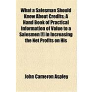 What a Salesman Should Know About Credits