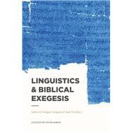 Linguistics & Biblical Exegesis