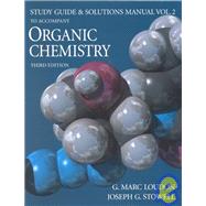 Study Guide & Student Solutions Manual Vol 2 to Organic Chemistry 36650