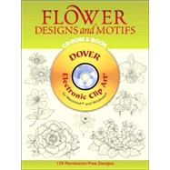 Flower Designs and Motifs CD-ROM and Book