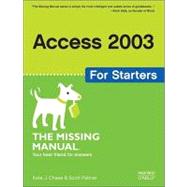 Access 2003 for Starters