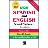 VOX Spanish and English School Dictionary, Hardcover, 2nd Edition