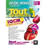 IFSI Tout le semestre 1 en QCM et QROC - Diplôme infirmier - 2e édition