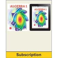 Glencoe Algebra 1 2018, Student Bundle (1 YR Print + 1 YR Digital), 1-year subscription