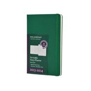 Moleskine 2013-2014 Turntable Planner, 18 Month, Pocket, Weekly, Oxide Green, Hard Cover (3.5 x 5.5)