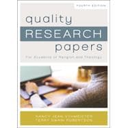 Quality Research Papers: For Students of Religion and Theology