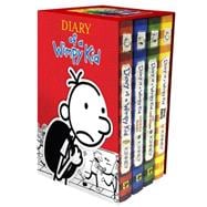 Diary of a Wimpy Kid Box of Books 1-4 Hardcover Gift Set Diary of a Wimpy Kid, Rodrick Rules, The Last Straw, Dog Days